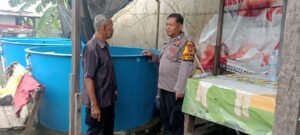 Bhabinkamtibmas Desa Tambak Sawah Tinjau Budidaya Ikan Lele Dukung Program P2B  
