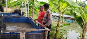Polsek Sedati Dukung Ketahanan Pangan Bergizi Lewat Pemanfaatan Lahan Pekarangan di Desa Segoro Tambak