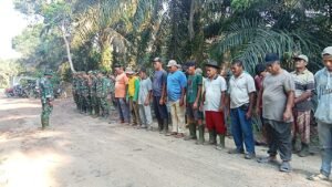 Satgas TMMD Ke 124 Kodim 0320 Dumai Pasang Target, Agar Akses Jalan Kelurahan Bukit Kayu Kapur Tepat Waktu