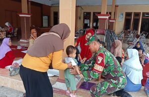Maksimalkan Cegah Stunting, Babinsa Wonodadi Sinergi Bersama Bidan Desa Di Dusun Bakalan