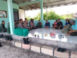 Polsek dan Koramil Sedati Sambang Petani Nelayan Dukung Ketahanan Pangan 