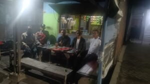 Kapolsek Krian Laksanakan Patroli Dialogis dan Cangkruan Bersama Warga Dusun Luwung Desa Sidomojo