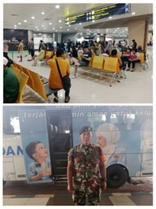 Satgaspam Terminal 2 Bandara Juanda Jaga Keamanan dan Dukung Layanan Damri