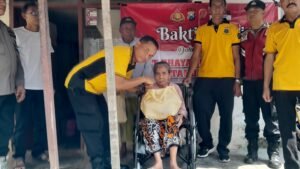 Polsek Krian Gelar Bakti Sosial Sambut HUT Polri ke-79 di Desa Katerungan