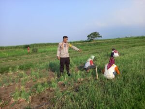 Kapolsek Sedati Optimalkan Patroli Sambang Desa Dukung Program Ketahanan Pangan Nasional