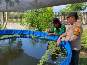 Polisi Sambangi P2B, Dukung Ketahanan Pangan di Desa Bakung Temenggungan Balongbendo