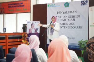 Salurkan BSU, Sekda Kab. Sidoarjo : Manfaatkan Untuk Ketahanan Pangan Keluarga