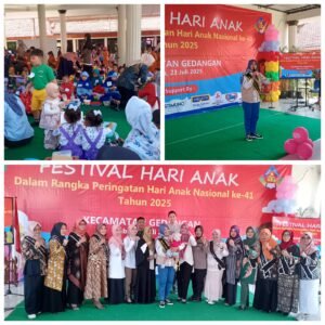 Kecamatan Gedangan Peringati Hari Anak Nasional ke 41 Gelar Perlombaan Antar PAUD/TK