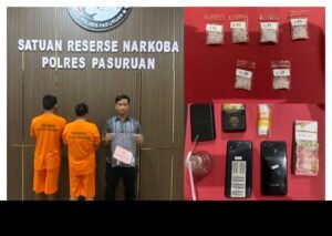 Ungkap Kasus Sabu, Polres Pasuruan Amankan Pasutri di Rembang dan Sita 4.5 Gram Barang Bukti 