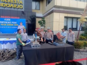 Polresta Sidoarjo Gelar Konferensi Pers Penutupan Operasi Patuh Semeru 2025