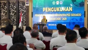 Hadiri Pengukuhan Pengurus Askab PSSI, Wabup Sidoarjo Tegaskan Komitmen Dukung Kemajuan Sepak Bola
