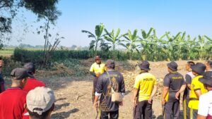 Polsek Balongbendo Gelar Pembersihan Lahan untuk Penanaman Jagung Serentak Dukung Ketahanan Pangan