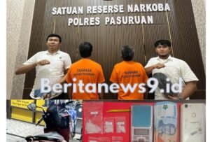 Polres Pasuruan Tangkap Dua Pengedar Sabu dan Ganja, Sita 11,2 Gram Sabu dan 20,9 Gram Ganja
