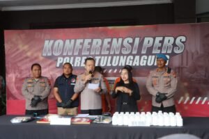 Polres Tulungagung Berhasil Amankan Tersangka Pengedar Narkoba Diduga Jaringan Internasional, Sita Sabu 1,2kg