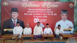 Wujud Syukur 80 Tahun Kemerdekaan RI, Divisi Humas Polri Bersama 80 Hafiz Menggelar Khataman Quran 