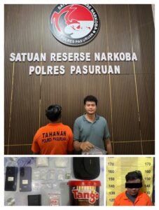 Polres Pasuruan Tangkap Kurir Sabu di Gempol, Amankan 161 Gram Sabu dan Ekstasi