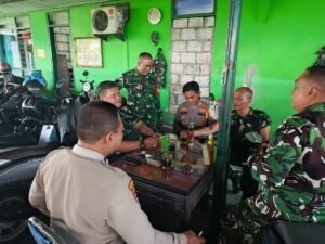 TNI – Polri/Polsek Krembung Teguhkan Sinergitas Jaga Kamtibmas, NKRI Harga Mati