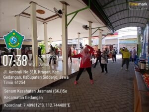 Kecamatan Gedangan Gencarkan Senam Bersama,Bergulir di Pemdes Kragan setiap Dua Pekan 