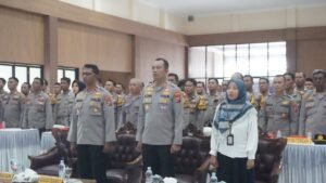 Polresta Sidoarjo Gelar Apel Bhabinkamtibmas, Sosialisasikan Aplikasi FASIH untuk Pendataan Lahan Jagung