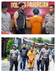 Polres Pasuruan Amankan Pelaku Pelempar Bom Molotov Pos Lantas Pandaan