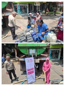 Polsek Lumbang Salurkan 8.000 Liter Air Bersih untuk Warga Jatisari