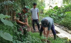 Babinsa Dan Warga Ngadirejo, Tanam Pohon Beringin Dan Saman Untuk Lestarikan Alam Dan Sumber Air