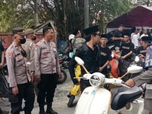 Aksi Sosial Komunitas Scooter di Ponpes Al Ghozini, Polsek Buduran Hadir Wujudkan Kamtibmas Kondusif