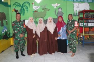 Cinta Tanah Air Anak Usia Dini, Sentuhan Humanis Satgas TMMD di TK Kedondong