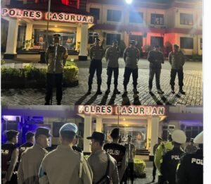 Polres Pasuruan Gelar Patroli Skala Besar Cegah Gangguan Kamtibmas Malam Akhir Pekan