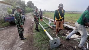 Warga Kedondong Tersenyum, Desa Kini Terang Berkat TMMD Sidoarjo