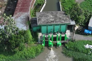 Giliran Sungai Bluru Kidul – Rangkah Kidul Dinormalisasi Rumah Pompa Siaga 24 Jam