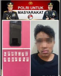 Satresnarkoba Polresta Malang Kota Tangkap Terduga Kurir Narkoba