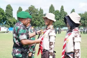 Dandim 0808 Blitar Dampingi Danrem 081/DSJ Buka Persami KKRI Di Yonif 511/DY