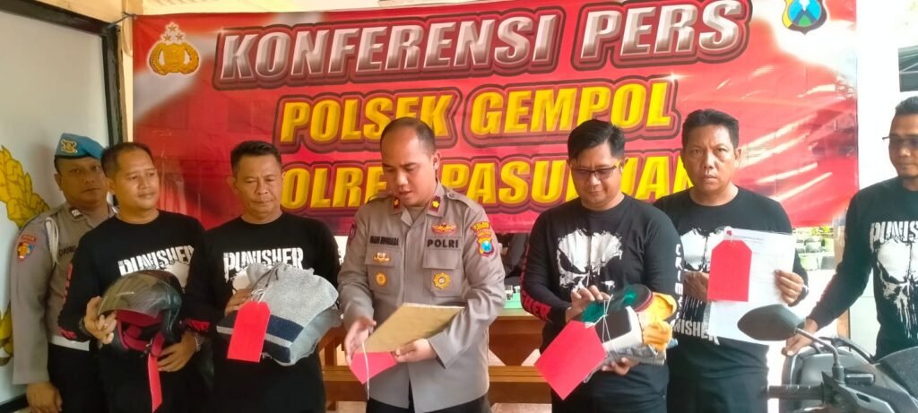 Polsek Gempol Tangkap Lima Pelaku Curanmor dan Curemas Yang Beroperasi di Wilayah Gempol