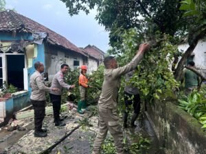 Hujan Deras Disertai Angin Terjang Empat Desa di Prambon  