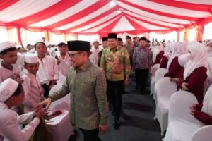 Bupati Subandi Dampingi Menko PM Muhaimin Iskandar Resmikan Groundbreaking Pembangunan Ulang Ponpes Al Khoziny