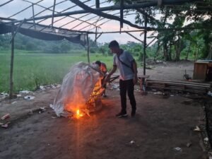 Respon Dumas Sabung Ayam, Polsek Jabon Turun Langsung Datangi Lokasi