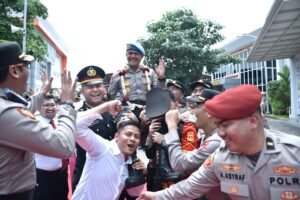 Tradisi Pisah Sambut Kapolres Gresik, AKBP Rovan Berpamitan, AKBP Ramadhan Siap Lanjutkan Pengabdian