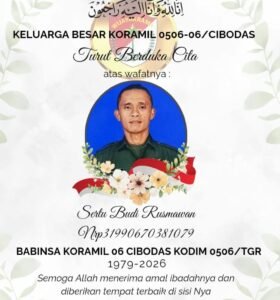 Keluarga Besar Gemphita Raya Sampaikan Duka Cita atas Wafatnya Sertu Budi Rusmawan