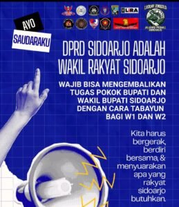 Tepis Isu Intervensi, Aliansi Peduli Sidoarjo Tegaskan Aksi Damai Tanpa Tunggangan
