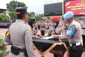 Sertijab Pejabat Utama dan Pelantikan Kasat PPA-PPO di Polresta Sidoarjo