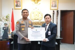 Gencar Bangun SPPG, Polresta Sidoarjo Diganjar Presisi Award dari Lemkapi
