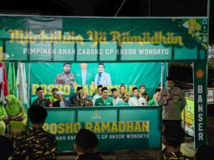 Polsek Wonoayu Hadiri Pembukaan Posko Ramadhan Ansor 