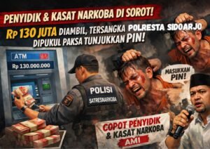 Tersangka Dipukuli dan Dikuras Habis Uang 130 Juta, AMI Desak Kapolda Copot Oknum Penyidik II Sastresnarkoba Polresta Sidoarjo