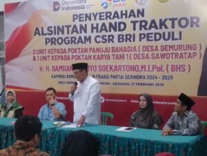 BHS Salurkan 3 Hand Traktor CSR BRI Peduli untuk Petani Gedangan, Dorong Percepatan Panen 2026