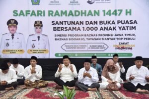 Pemkab Sidoarjo Bersama Baznas dan Yayasan Siantar Top Peduli Santuni Seribu Anak Yatim