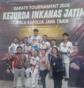 Kontingen Inkanas Polres Pasuruan Borong 6 Medali di Kejuaraan Karate Kapolda Jatim Cup 2026