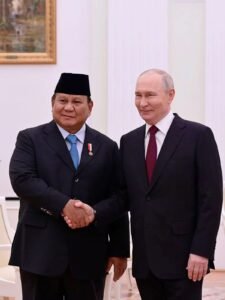 Pertemuan Hangat di Kremlin: Prabowo dan Putin Perkuat Kerja Sama Strategis Indonesia–Rusia
