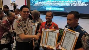 Humas Polresta Sidoarjo Raih Dua Penghargaan di Rakernis Bidhumas Polda Jatim 2026