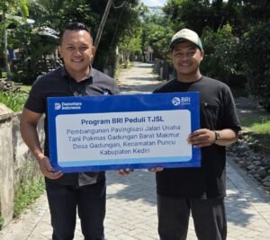 Permudah Akses Petani, BRI Pare Bangun Jalan Usaha Tani di Kecamatan Puncu melalui Program CSR